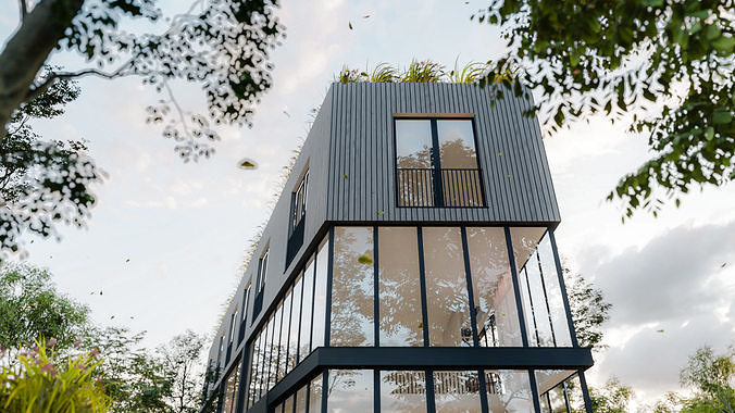 Residential building LUMION12 ARCHICAD SKETCHUP 3D model 3
