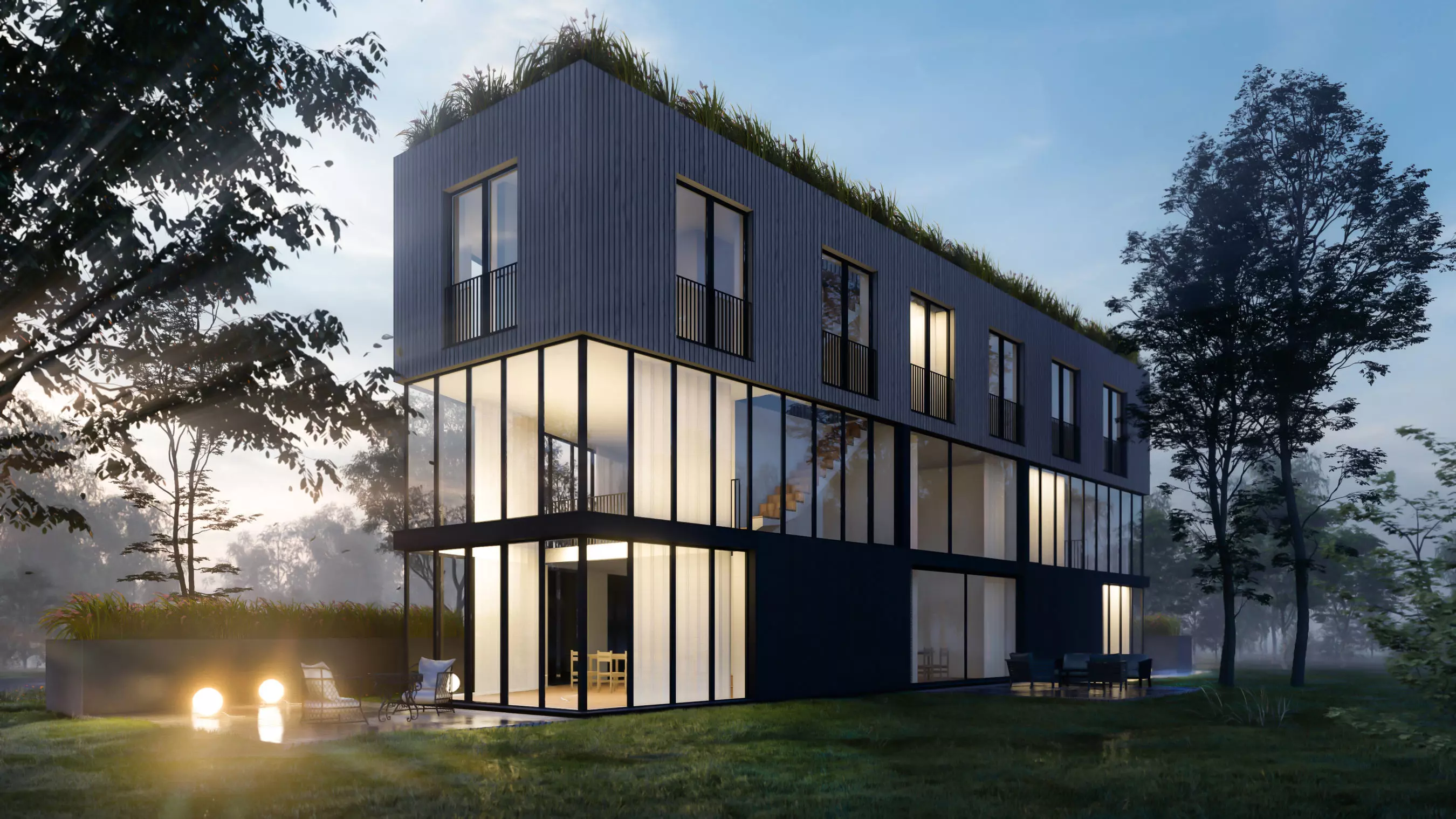 Residential building LUMION12 ARCHICAD SKETCHUP 3D model_0