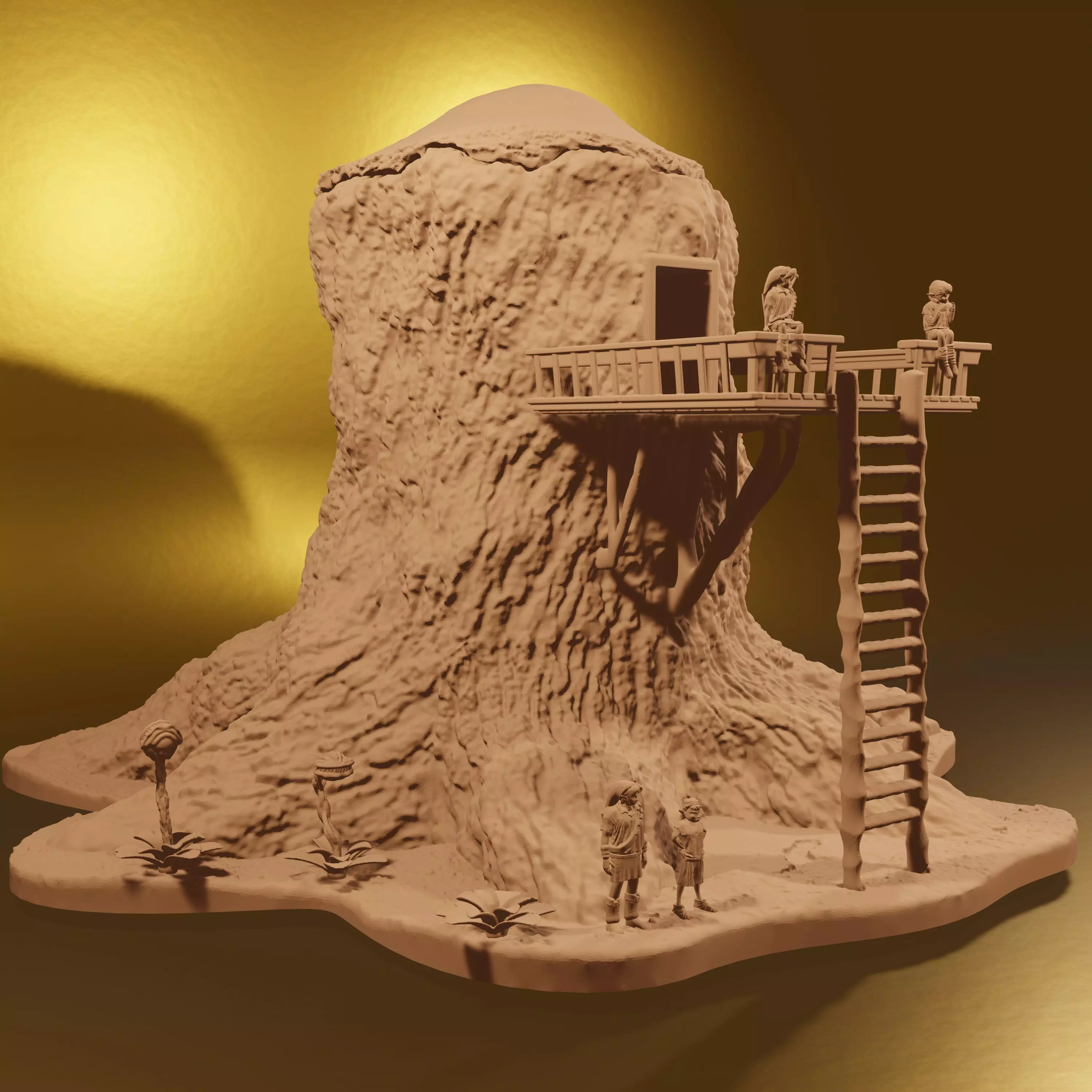 Links Tree House - Ocarina of Time Model Kit PRE-SUPPORTED 3D print model_0