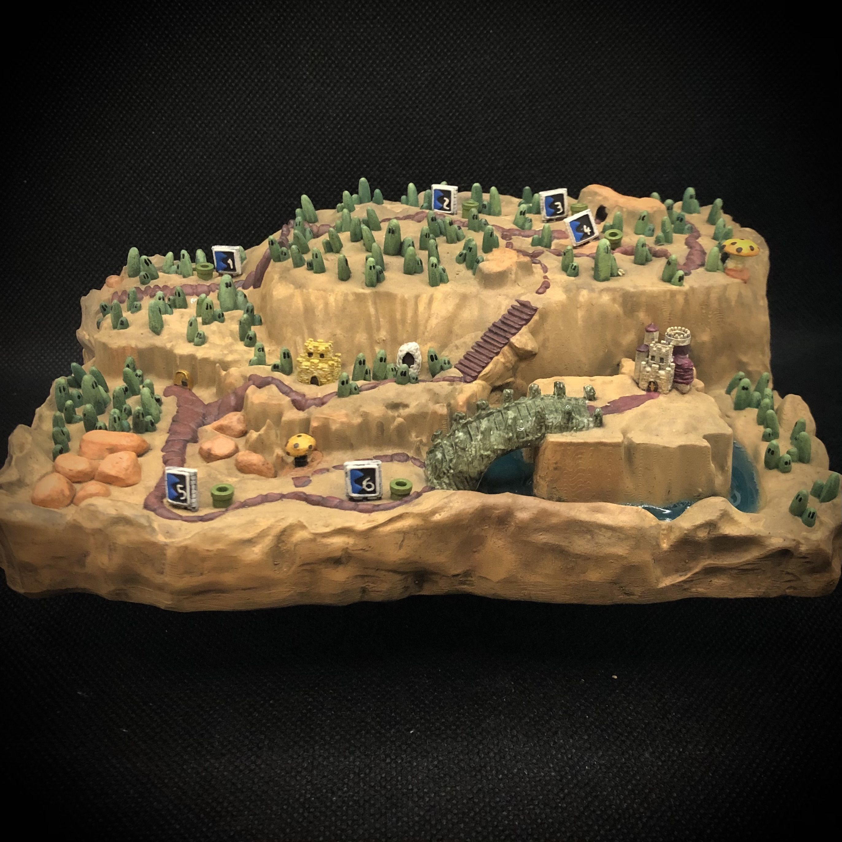 Mario 3 - World One Diorama 3D print model_1