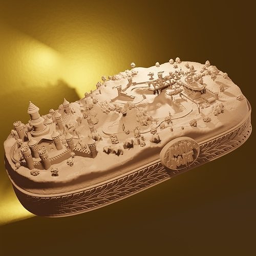 Royal Raceway - Mario Kart Diorama PRE-SUPPORTED 3D print model