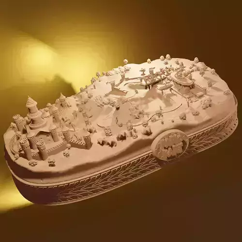 Royal Raceway - Mario Kart Diorama PRE-SUPPORTED 3D print model