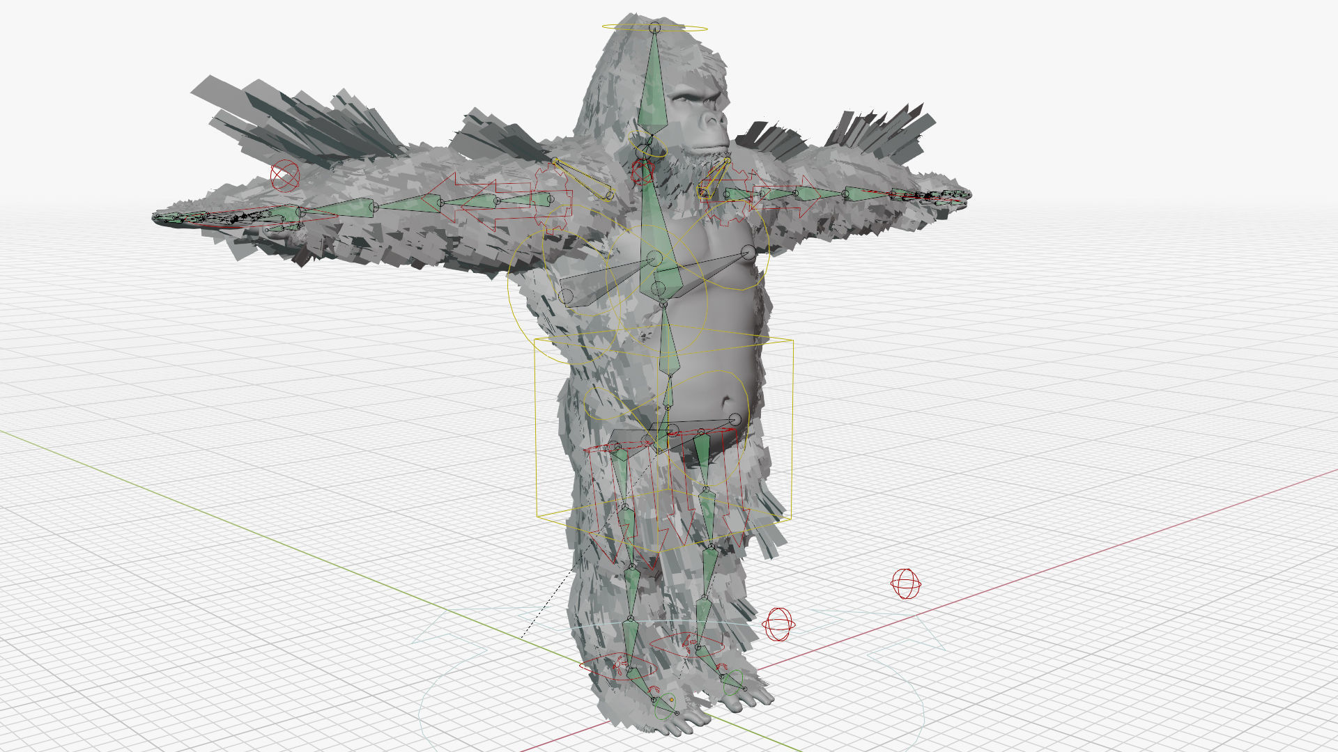 King Kong with Fur 3D model_21