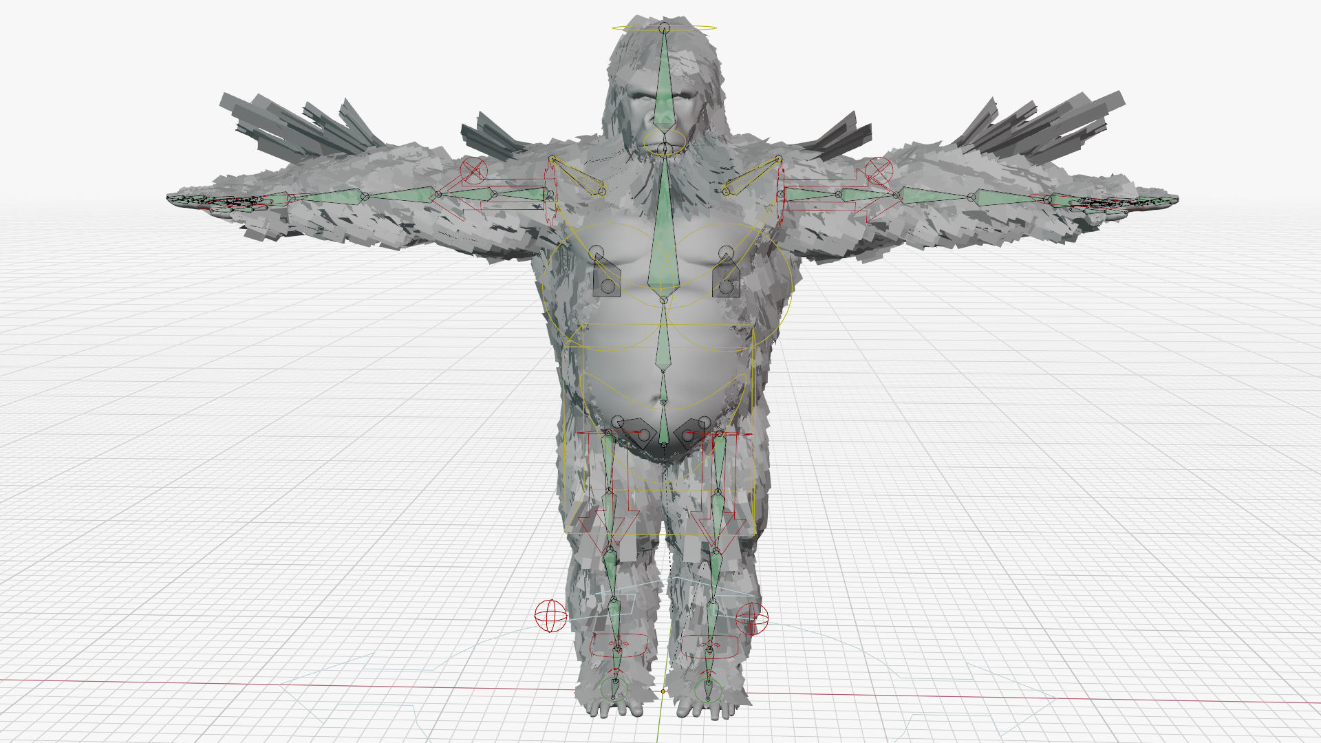 King Kong with Fur 3D model_4