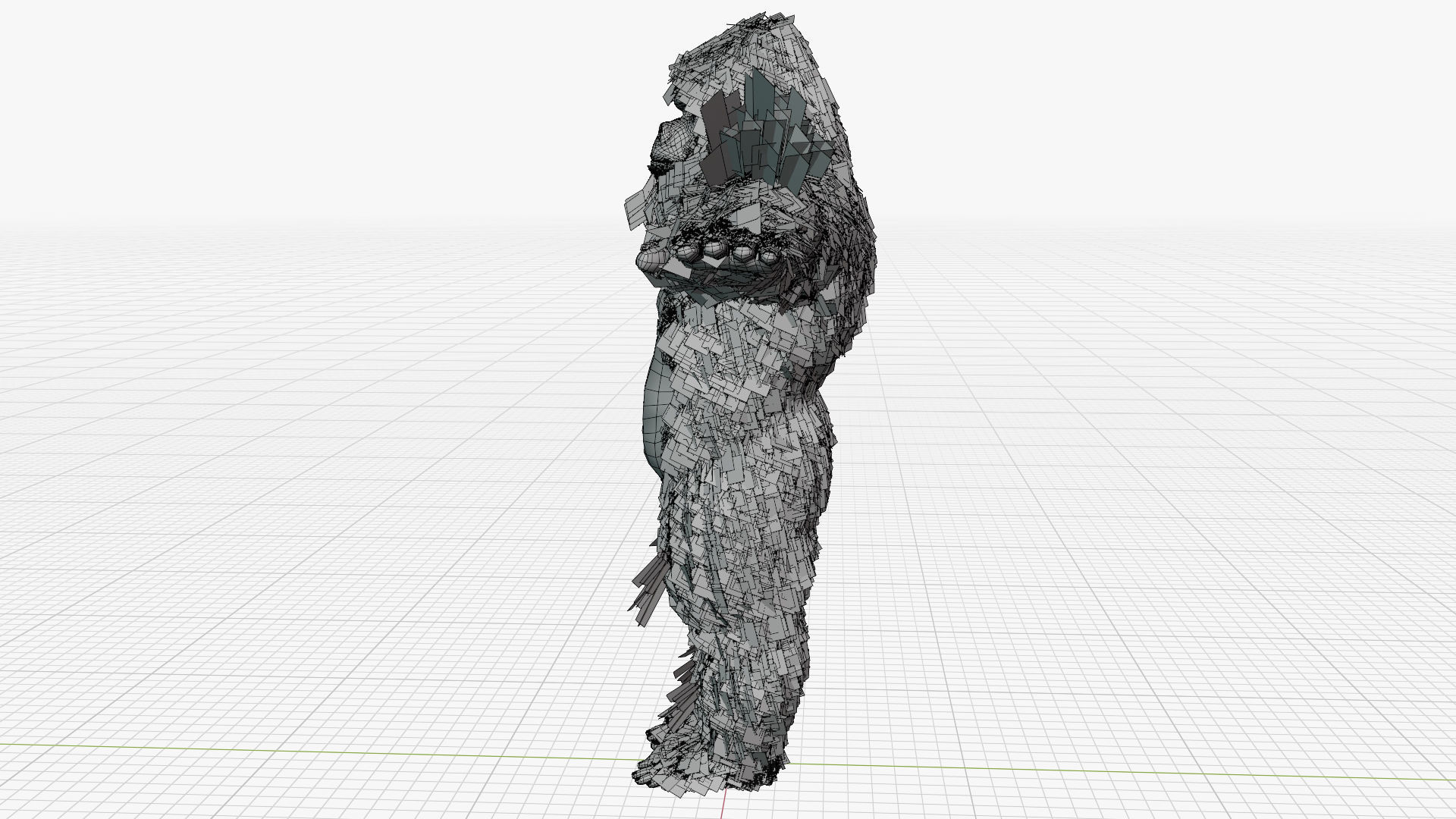 King Kong with Fur 3D model_12