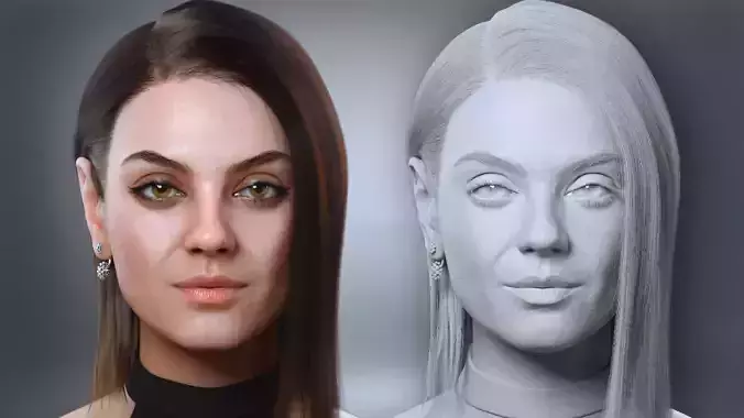 Mila Likeness Portrait Sculpt 3D model