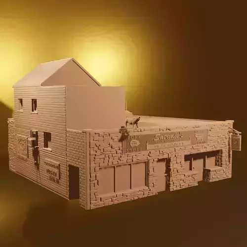 Satriale Pork Store - Sopranos Model PRE-SUPPORTED 3D print model