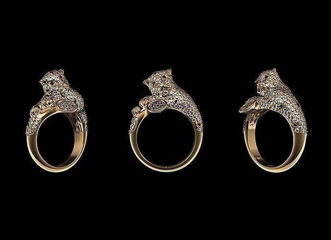 tiger ring 3D print model