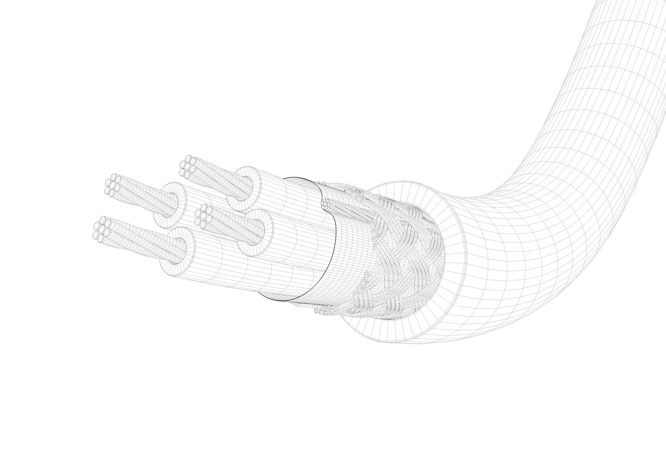 Usb Cable Core 3D model_3