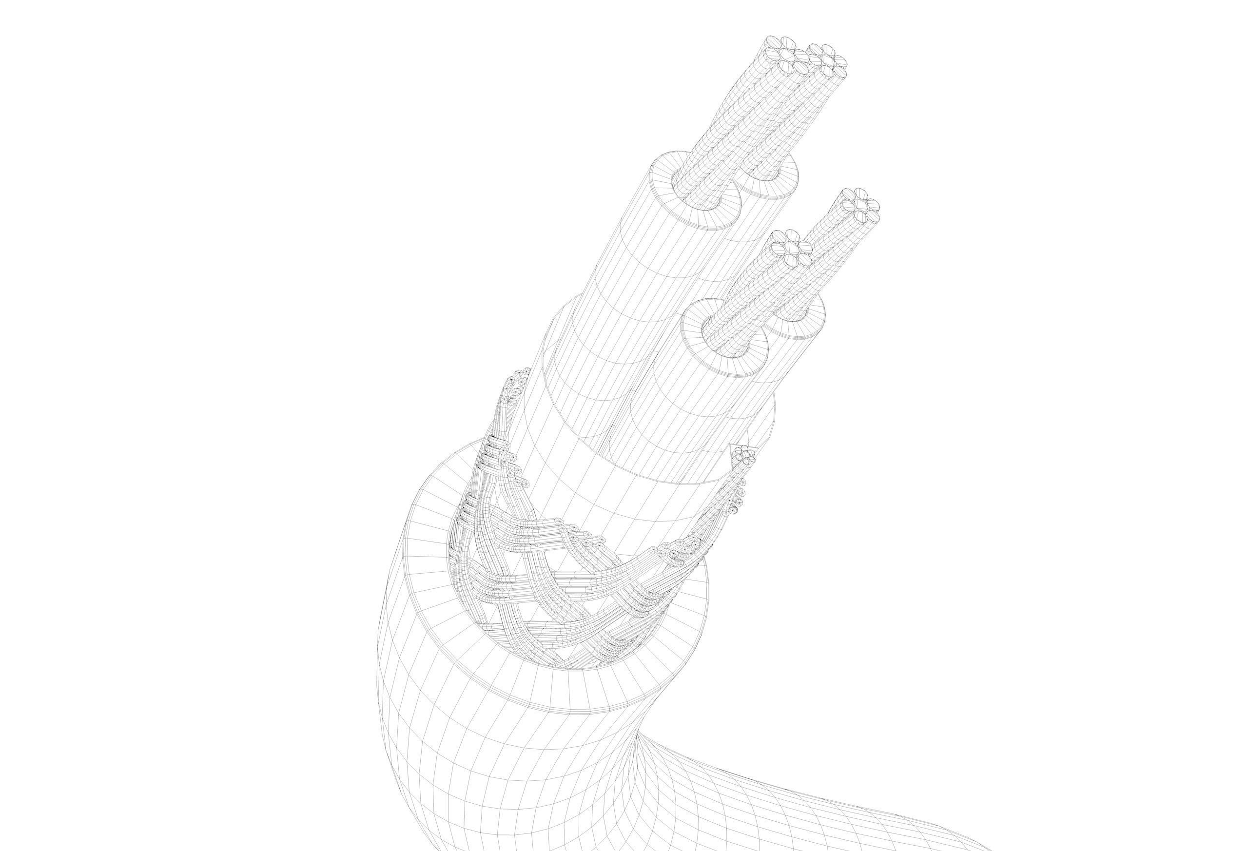 Usb Cable Core 3D model_4