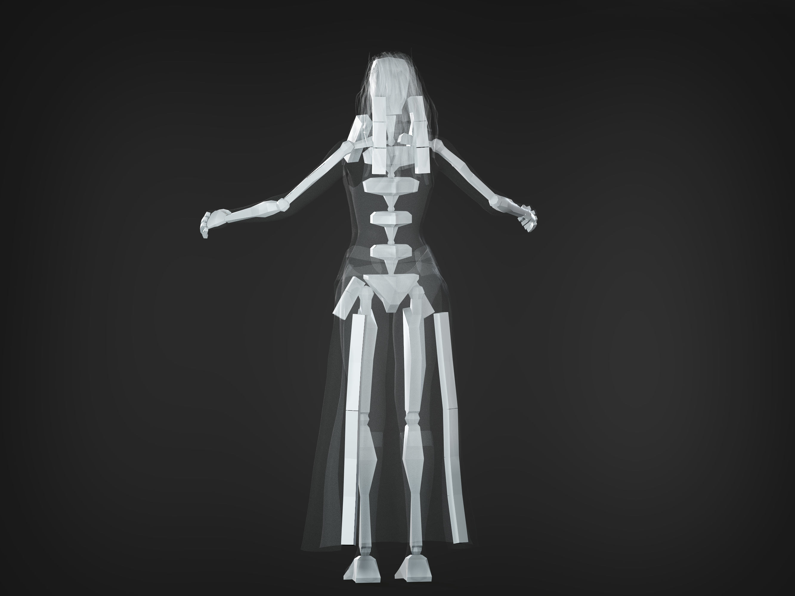 Wanda Maximoff Low-poly 3D model_10