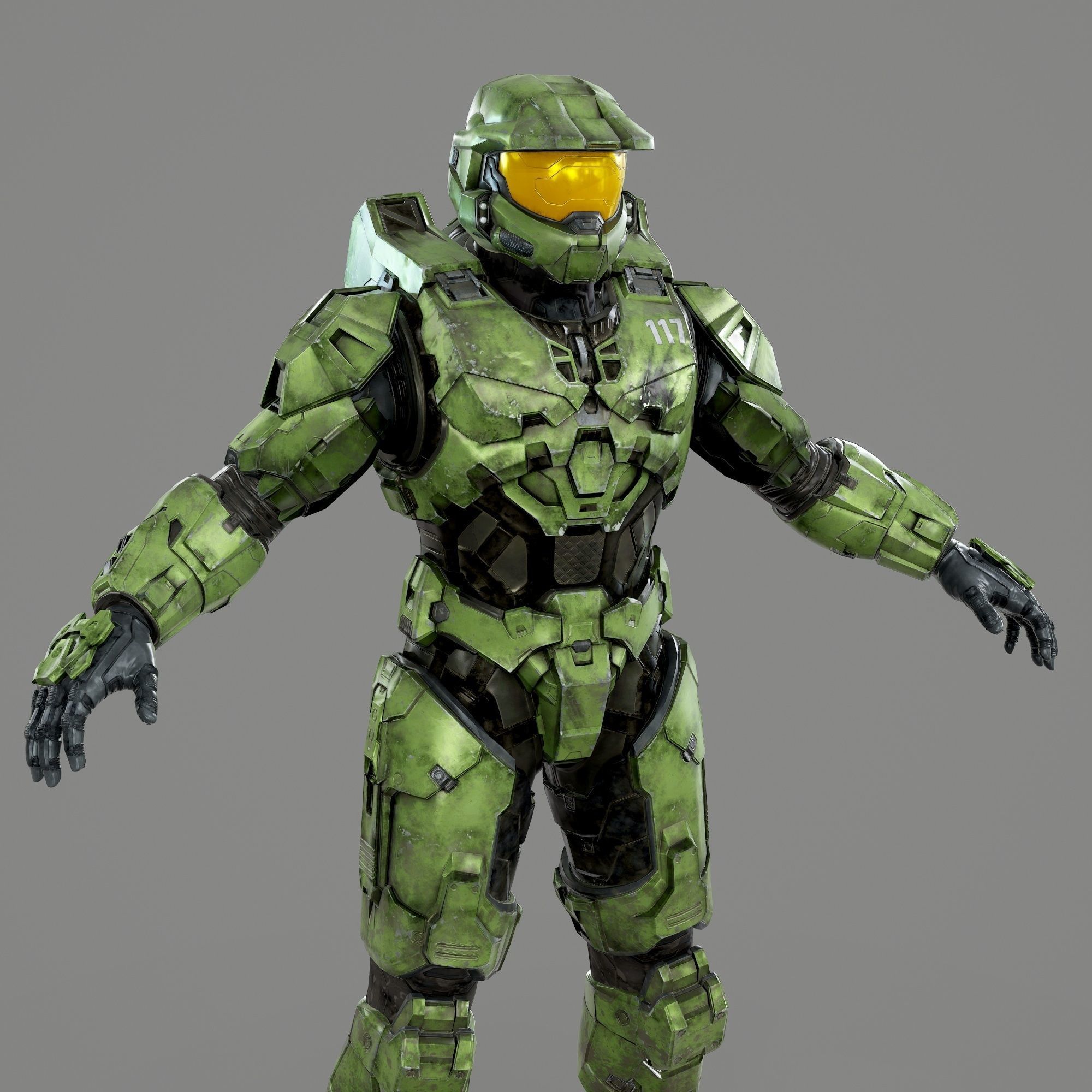 Halo Infinite Master Chief Full Body Armor STL Files 3D print model_47