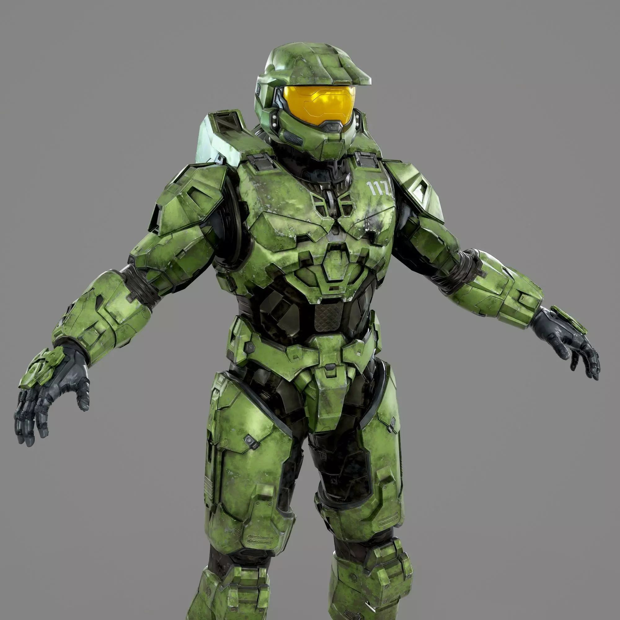 Halo Infinite Master Chief Full Body Armor STL Files 3D print model_0