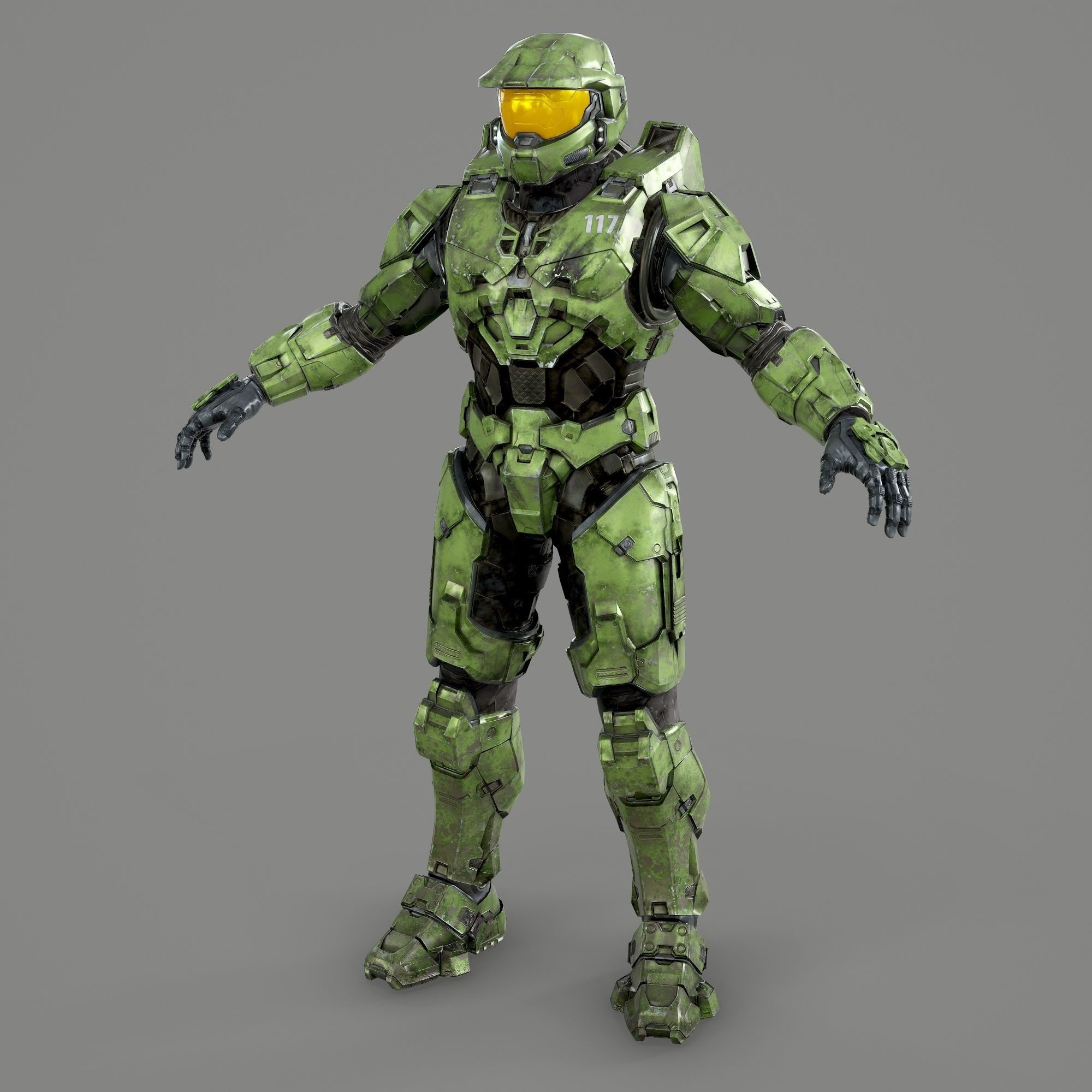 Halo Infinite Master Chief Full Body Armor STL Files 3D print model_6
