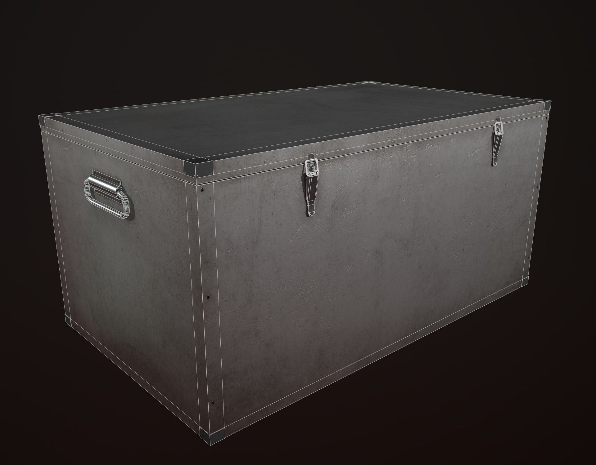 Realistic boxes pack Low-poly 3D model_23