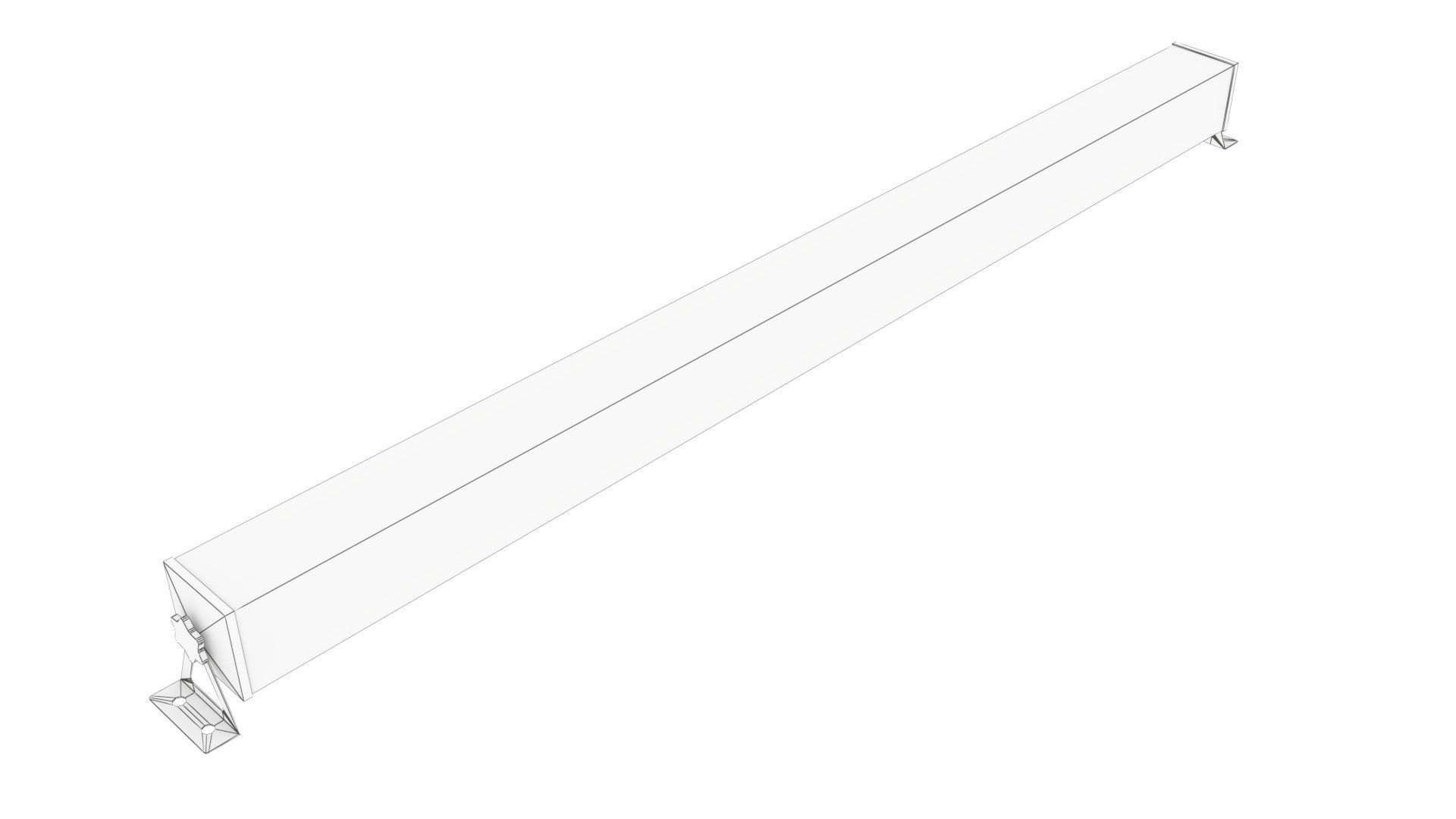 LED Bar Batten Low-poly 3D model_13
