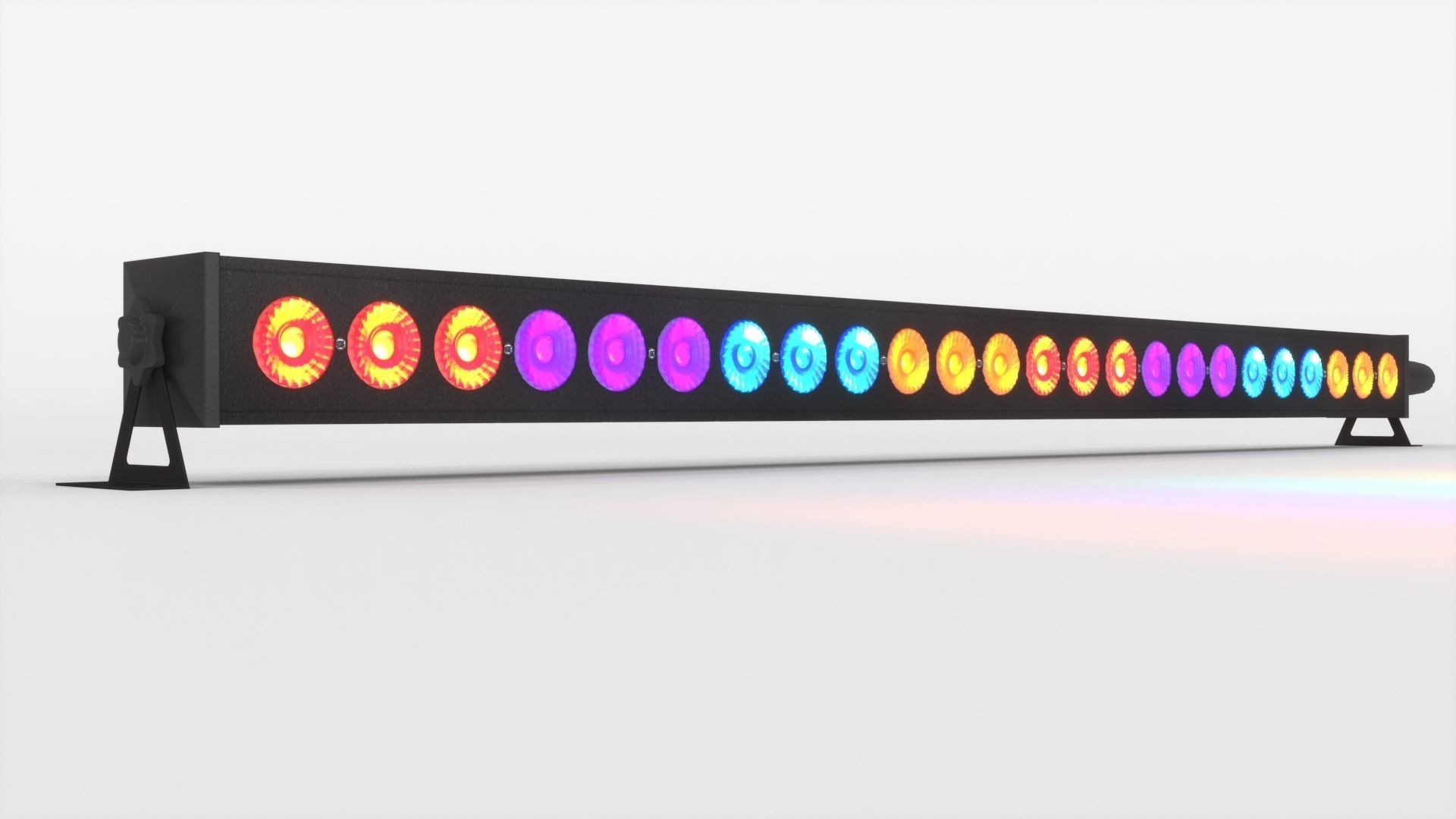 LED Bar Batten Low-poly 3D model_1