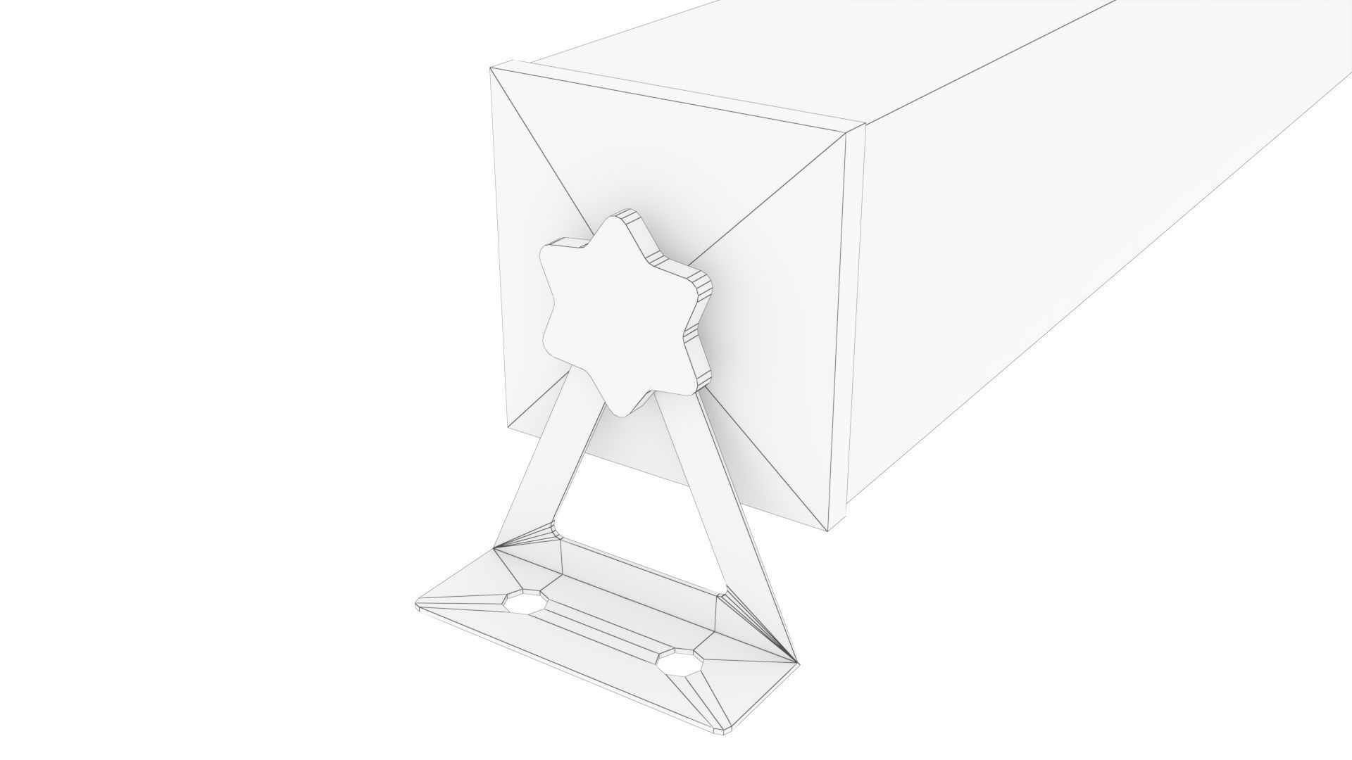 LED Bar Batten Low-poly 3D model_14