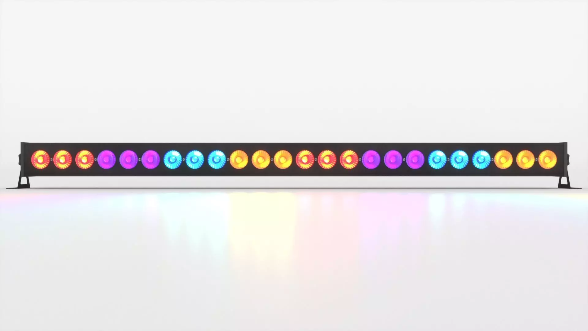 LED Bar Batten Low-poly 3D model_0