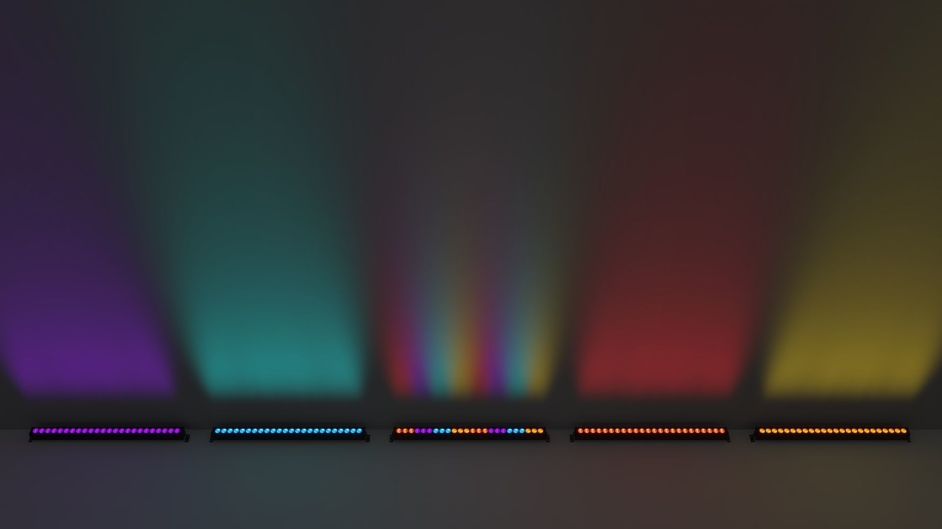 LED Bar Batten Low-poly 3D model_12