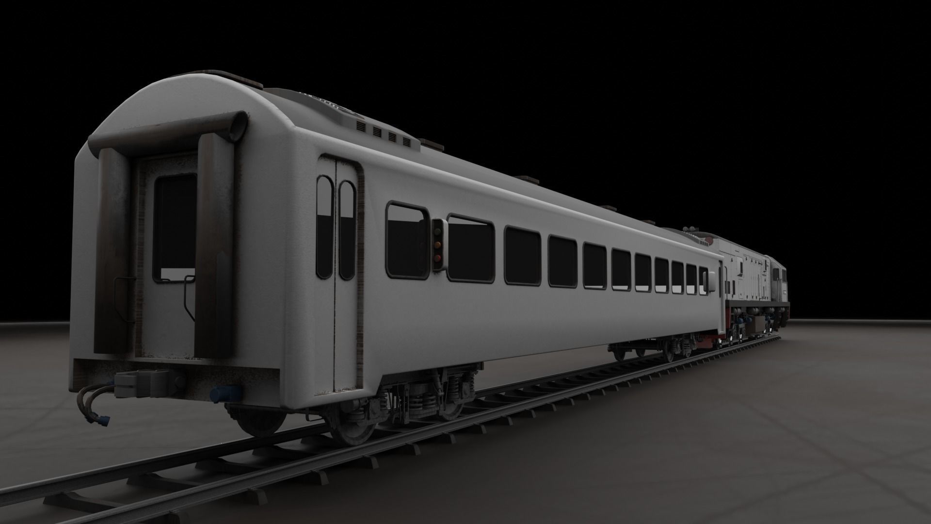 Locomotive CC 201  Low-poly 3D model_4