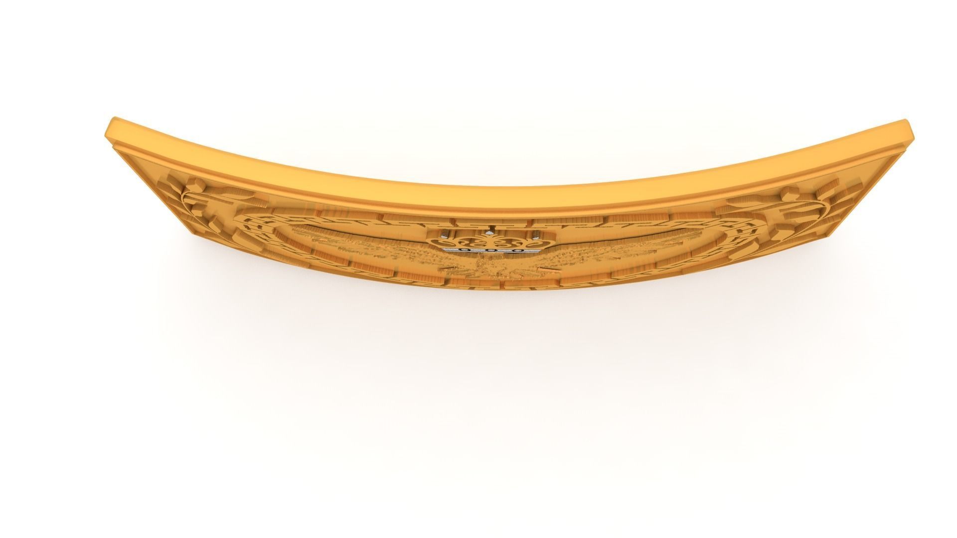 belt buckle eagle style 3d model 3D print model_2