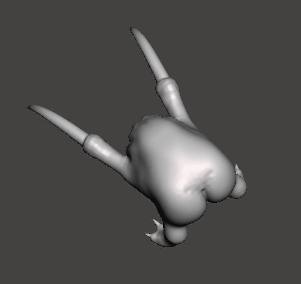 ASSCRAB - HALF LIFE HEADCRAB WITH A BIG BUTT- THIC HIGH POLY STL 3D print model_11