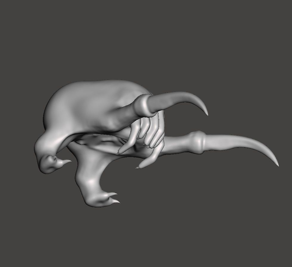 ASSCRAB - HALF LIFE HEADCRAB WITH A BIG BUTT- THIC HIGH POLY STL 3D print model_3