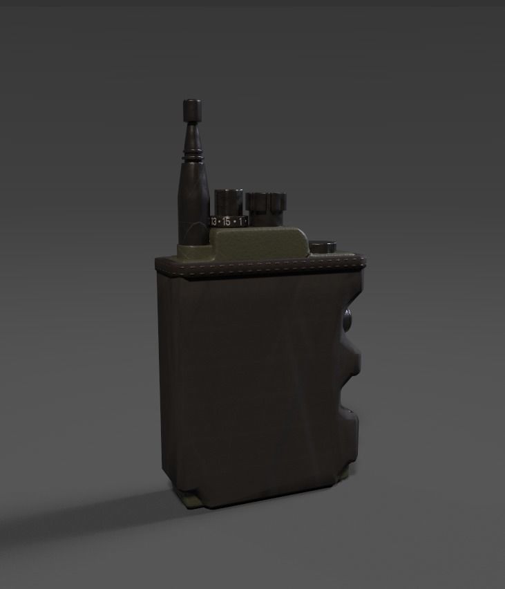 3D model ANPRC 343 Modern Military Infantry Radio Model Game Ready VR ...
