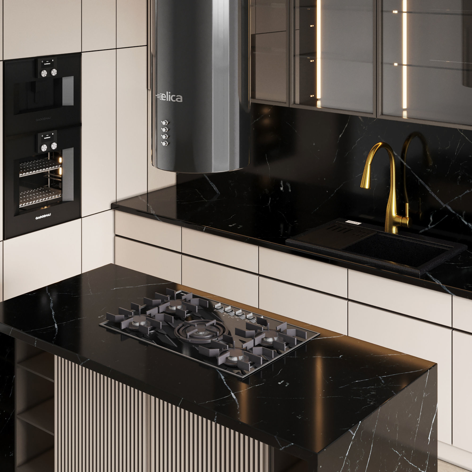 Kitchen 019 3D model_1