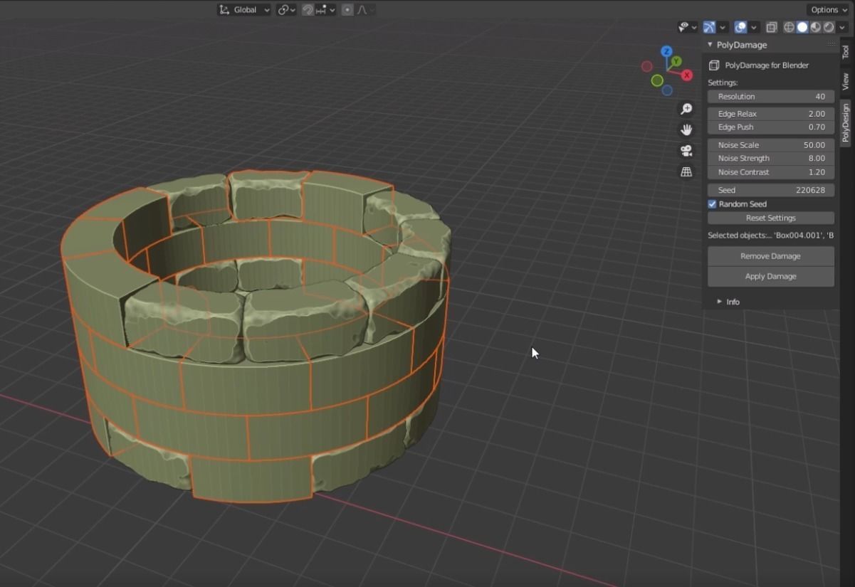 PolyDamage for Blender 3D model_2