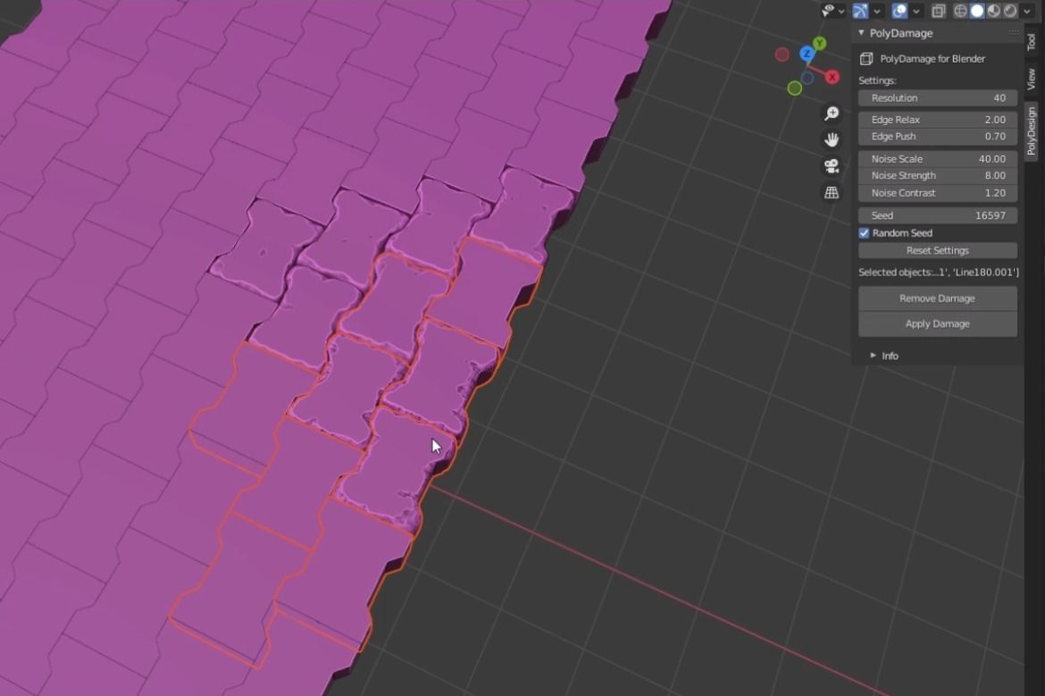 PolyDamage for Blender 3D model_4