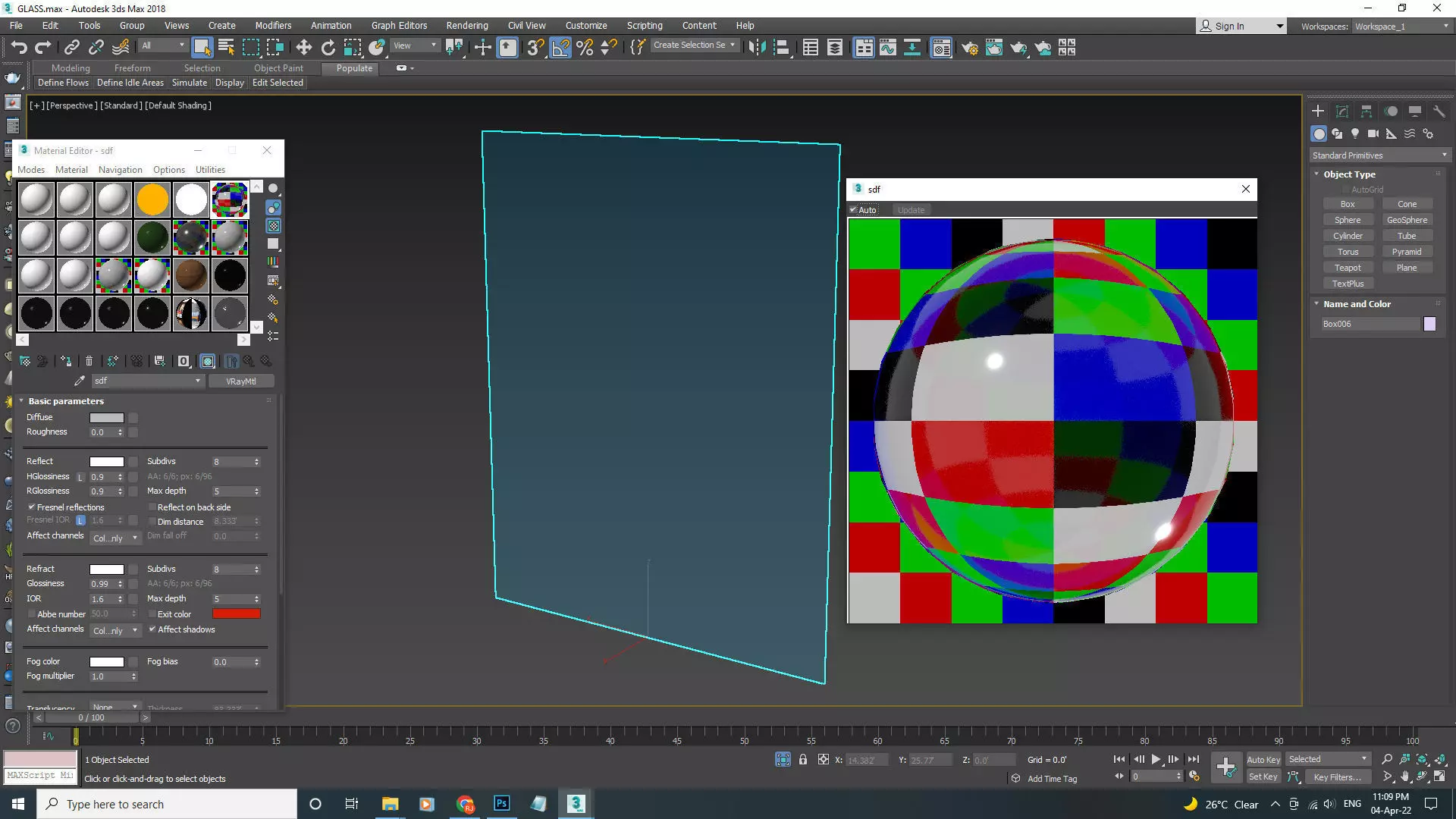 v-ray glass Free 3D model