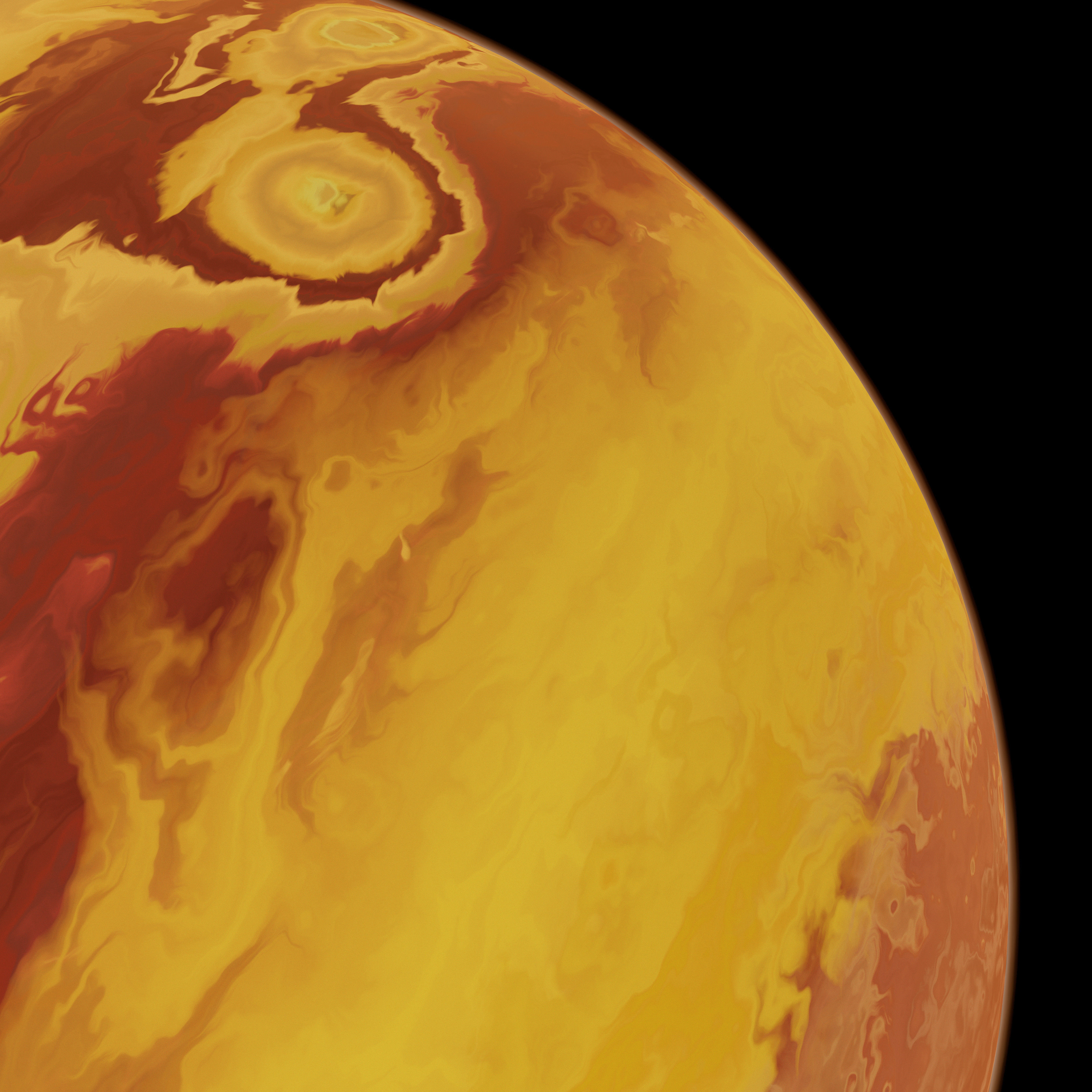 Gas Giant Planet 02 - 16k 3D model_11