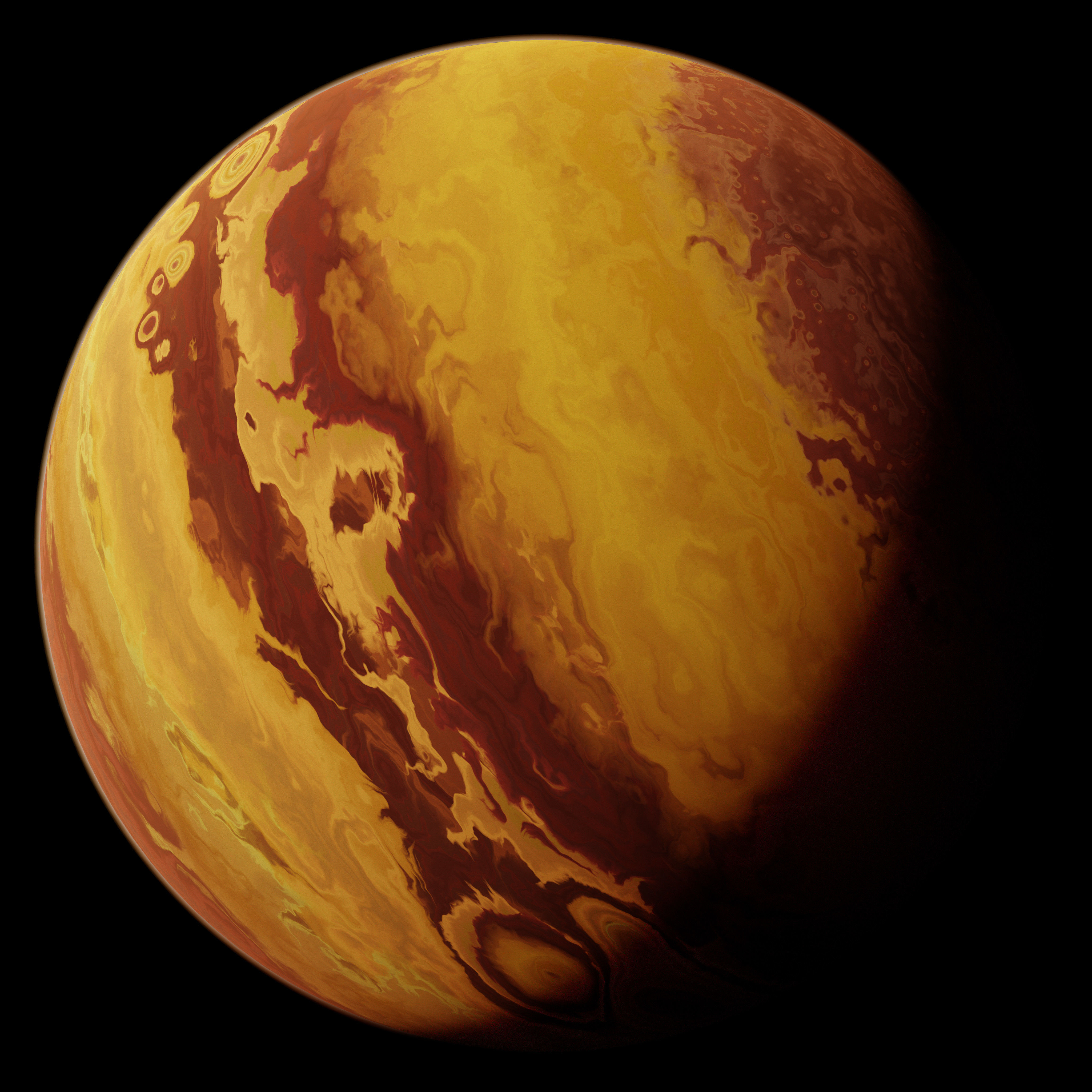 Gas Giant Planet 02 - 16k 3D model_8