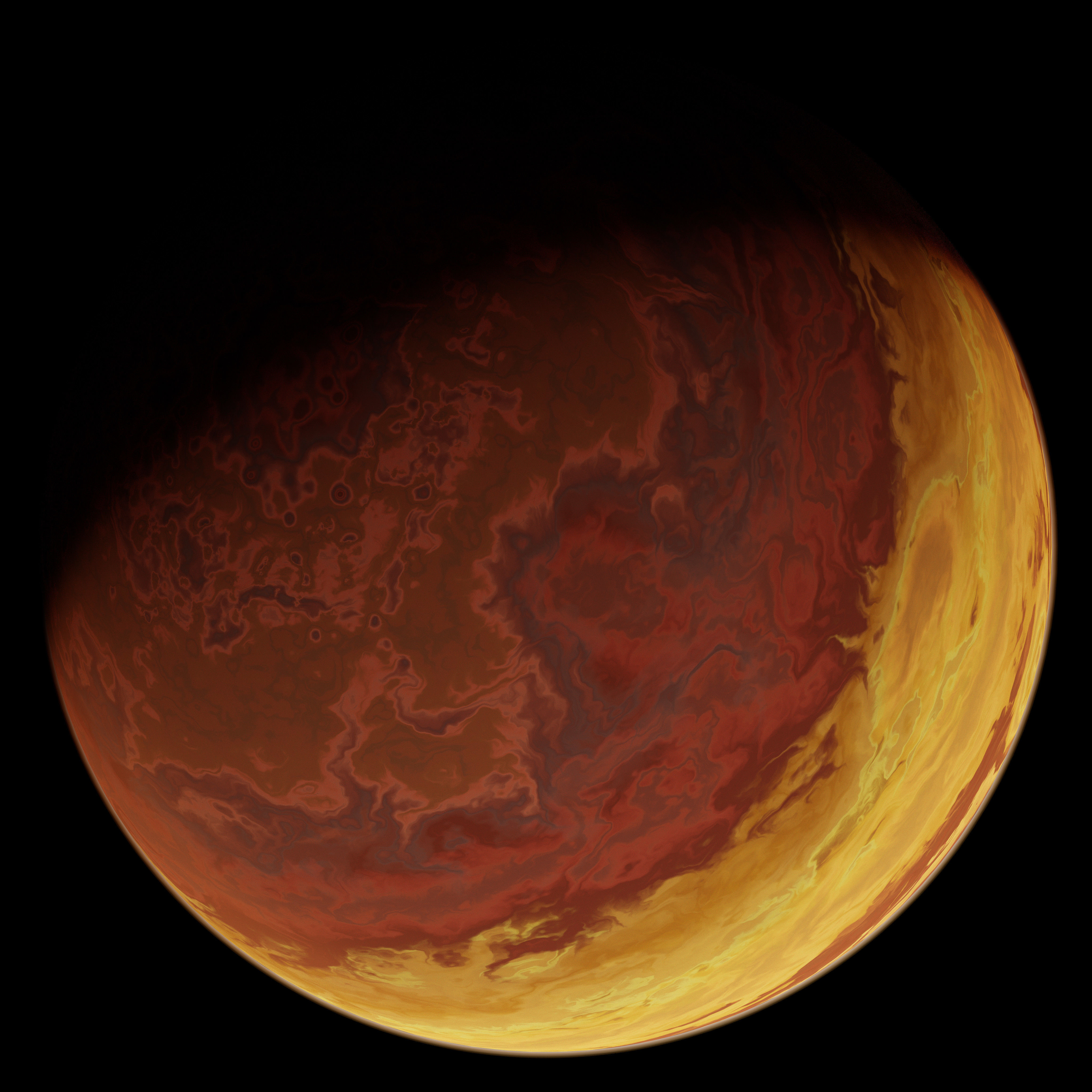 Gas Giant Planet 02 - 16k 3D model_5