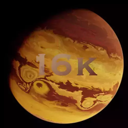 Gas Giant Planet 02 - 16k 3D model