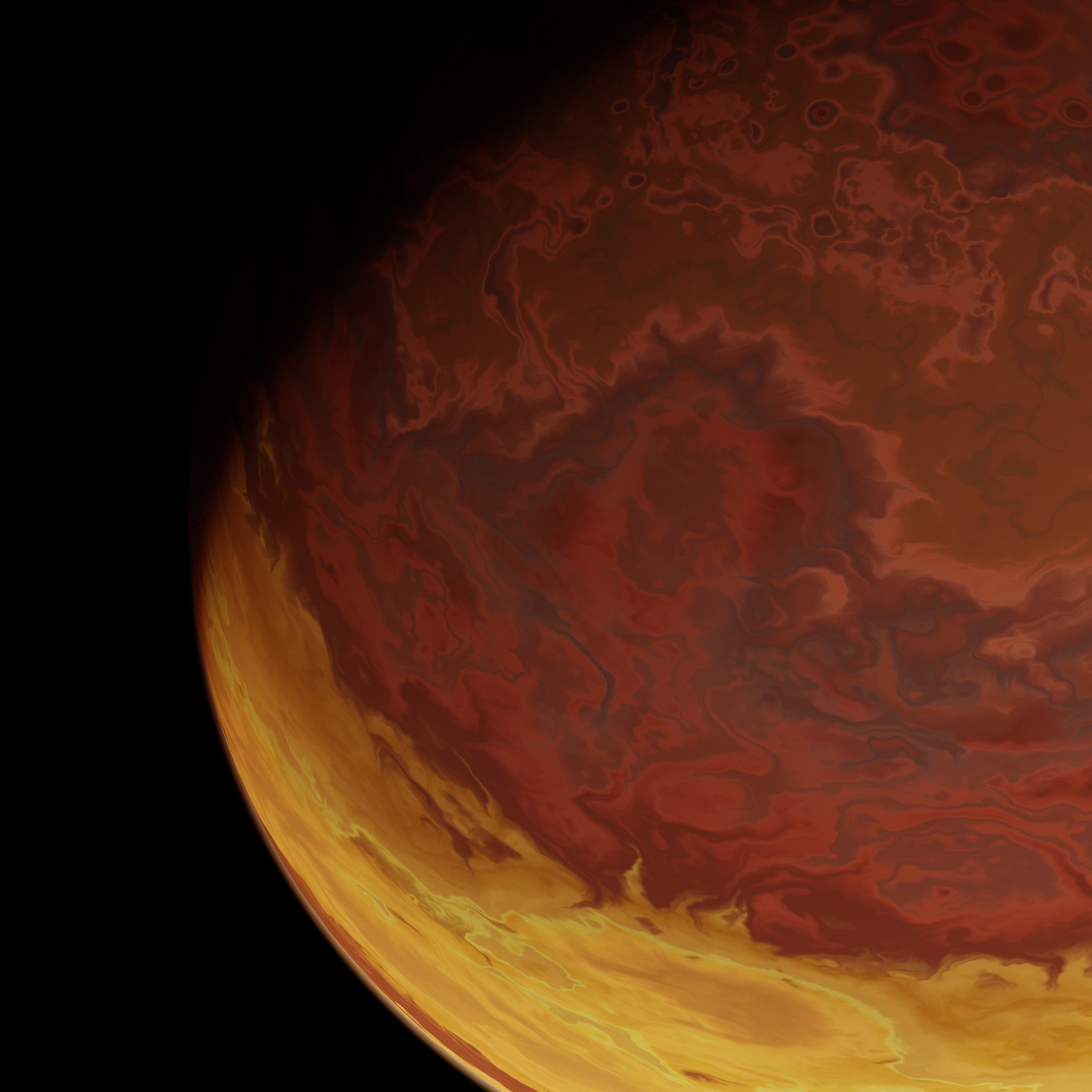 Gas Giant Planet 02 - 16k 3D model_10
