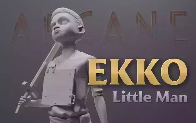 Ekko - Arcane Fanart 3D print model 3D print model