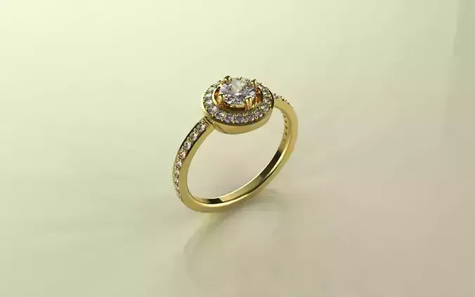 Engagement Ring -3D Jewelry - AN-300
