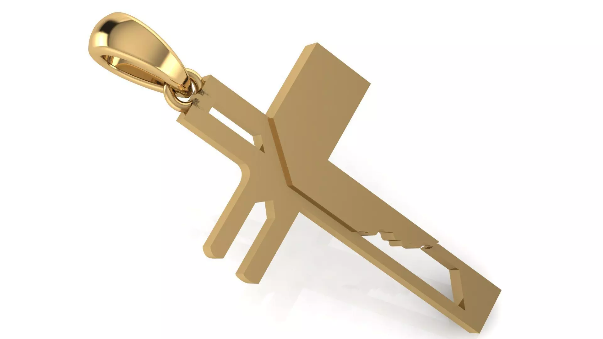 CROSS PENDANT CR47 3D print model_0