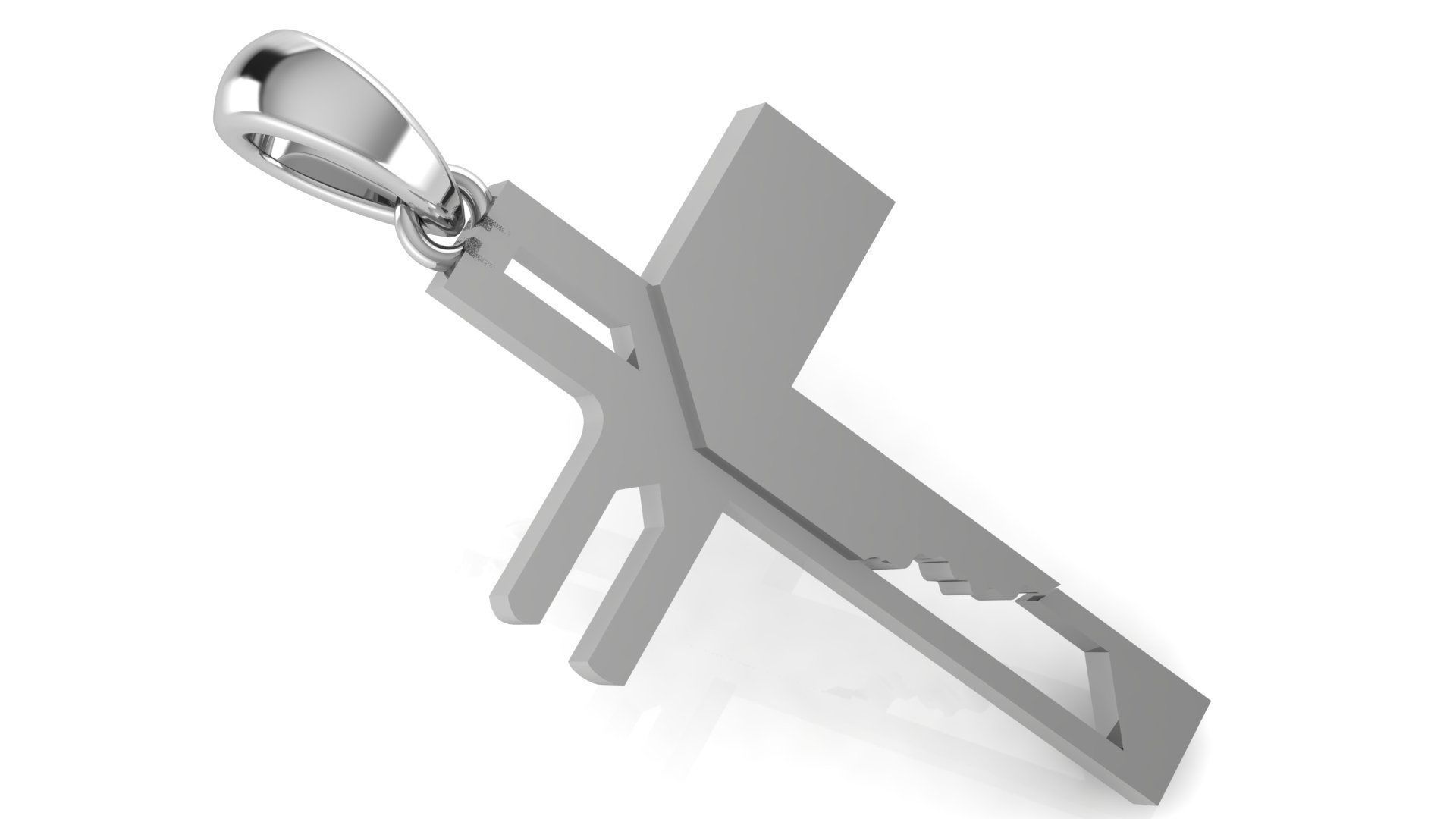 CROSS PENDANT CR47 3D print model_1