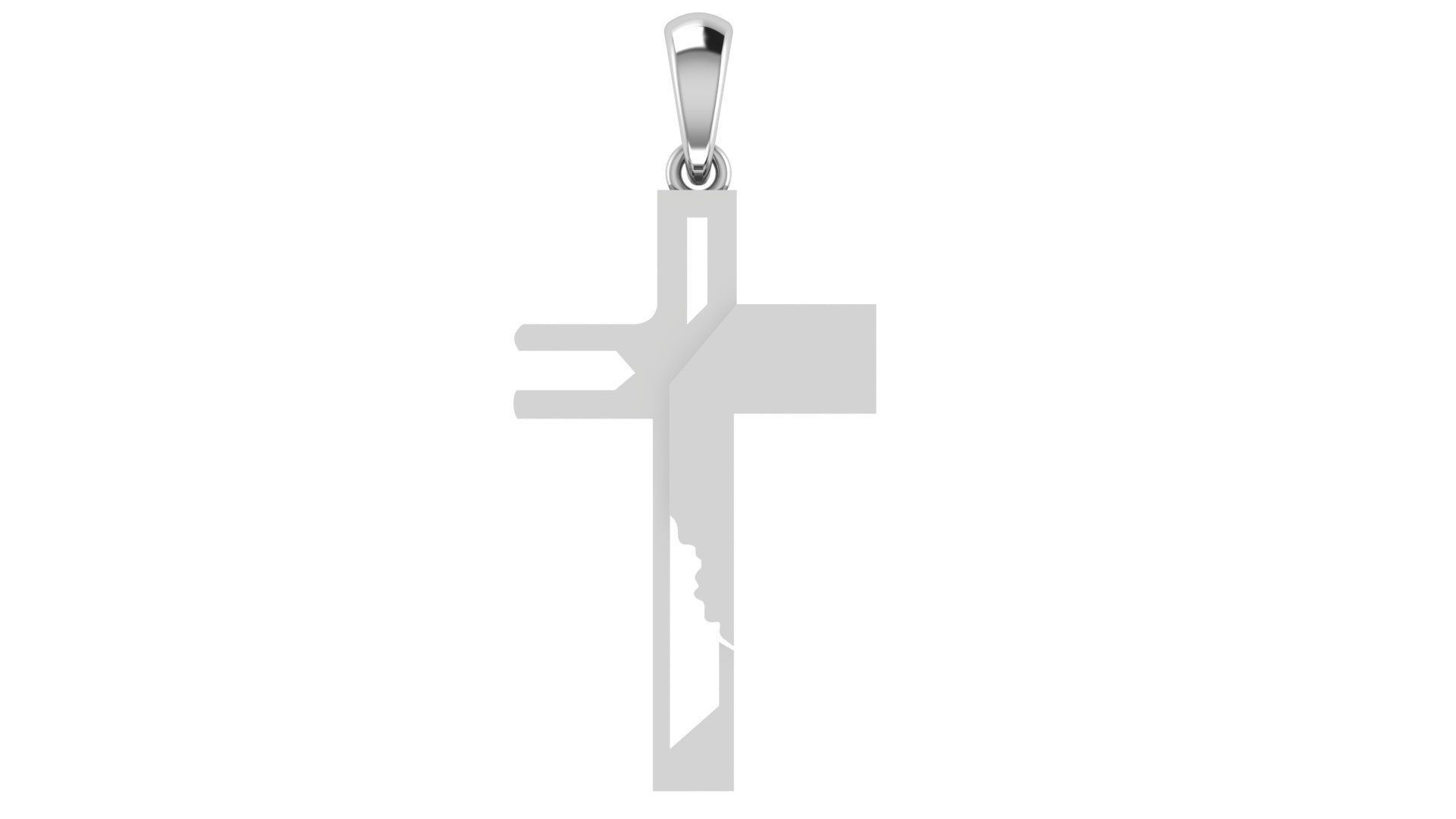 CROSS PENDANT CR47 3D print model_4