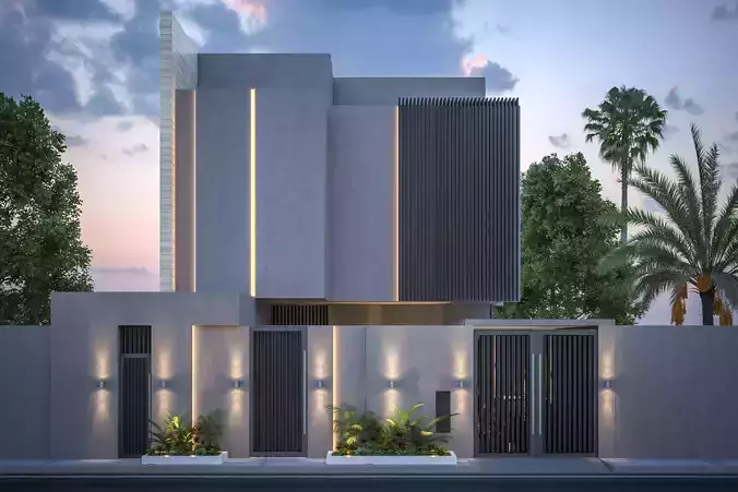 front Elevation House  3D model