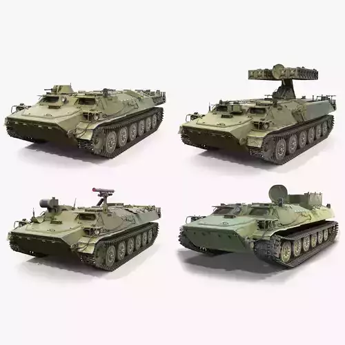 MT-LB Based Vehicles Set 3D Model Collection