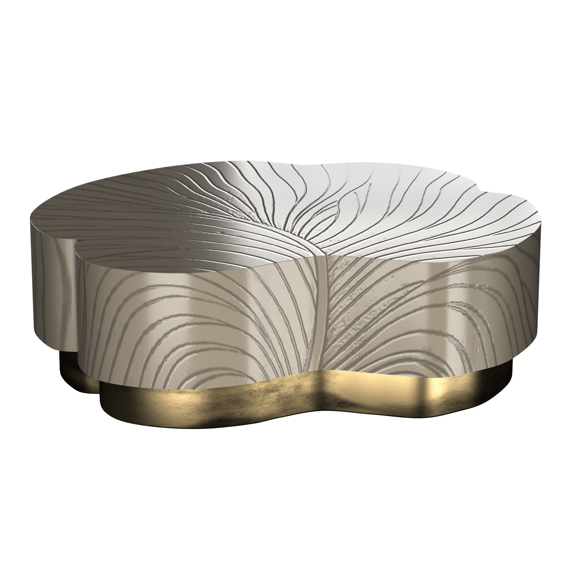 Leaf Design Cocktail Table 3D model_1