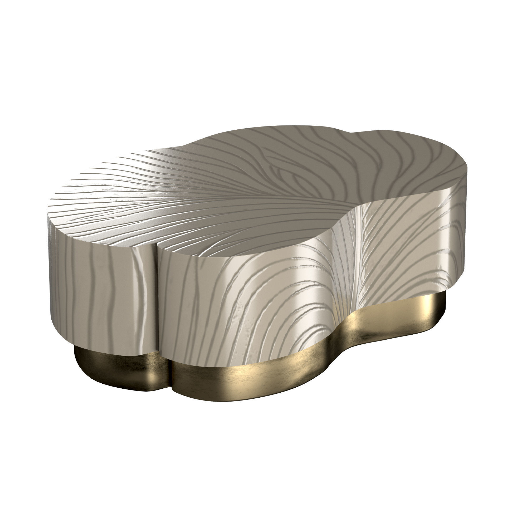 Leaf Design Cocktail Table 3D model_2