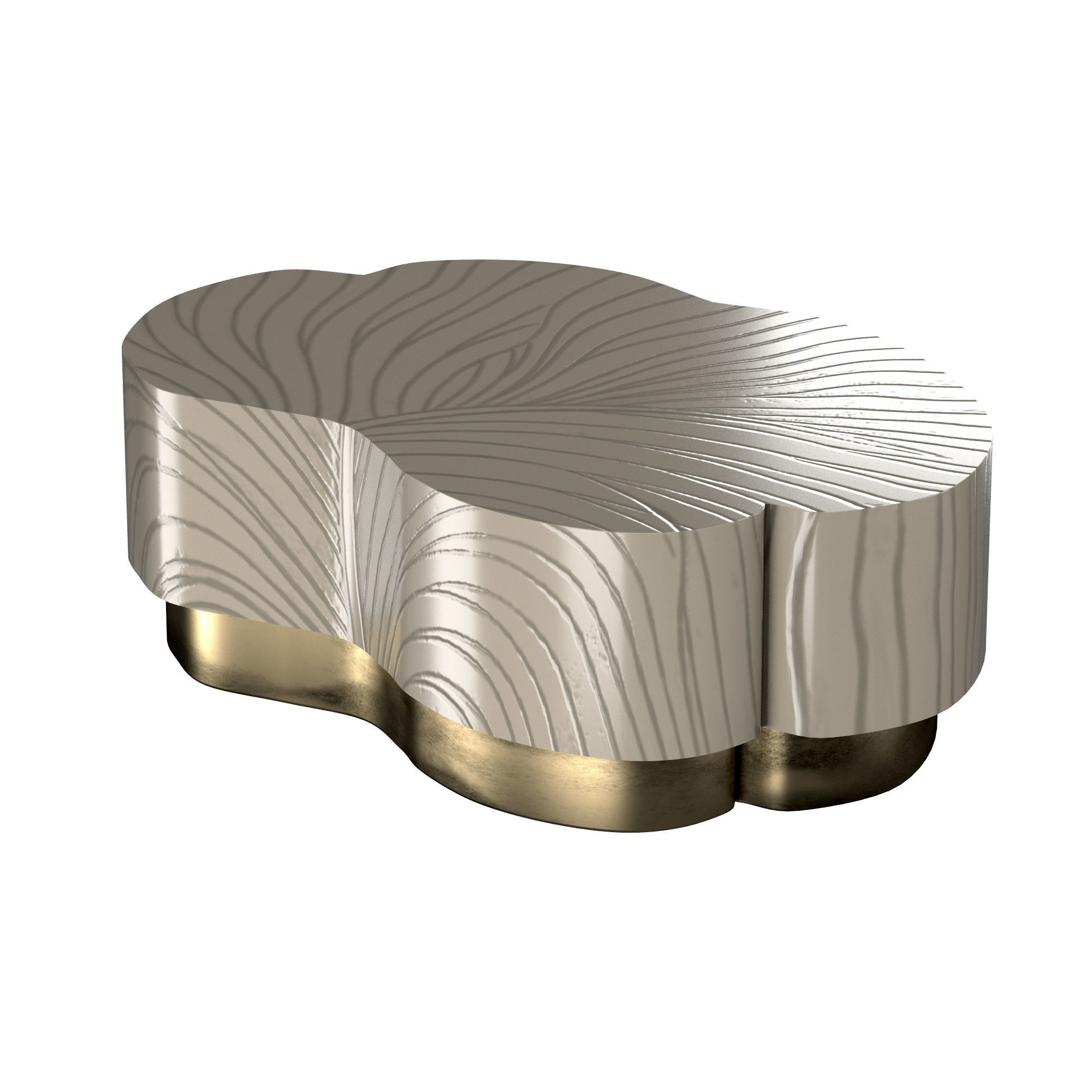 Leaf Design Cocktail Table 3D model_4