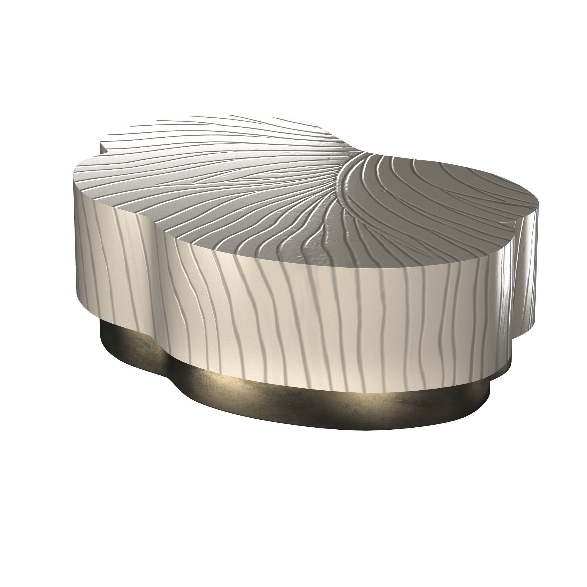 Leaf Design Cocktail Table 3D model_3