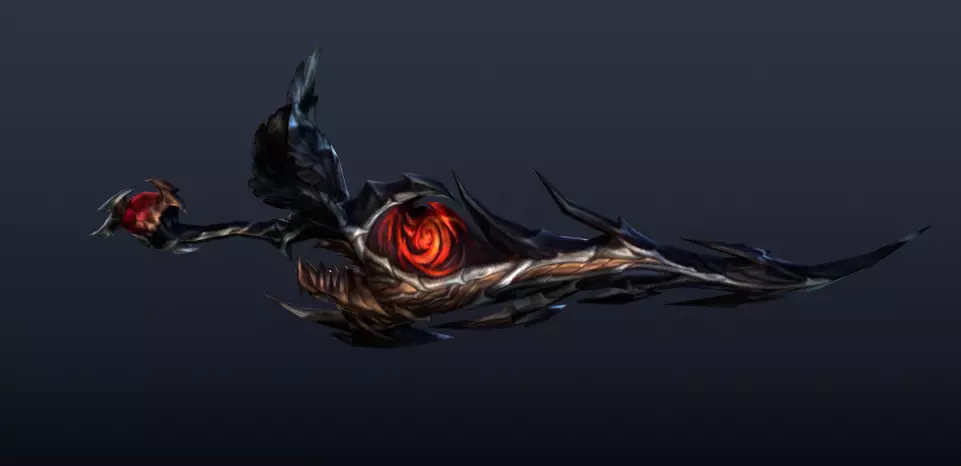 Futuristic Sword Low-poly 3D model_0